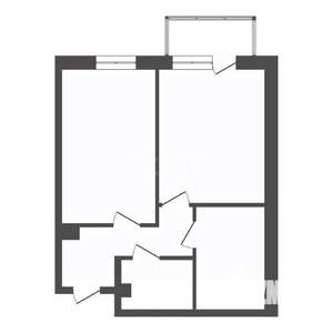 2-к квартира, вторичка, 57м2, 10/16 этаж