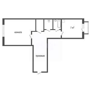 1-к квартира, вторичка, 36м2, 7/9 этаж