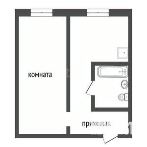 1-к квартира, вторичка, 30м2, 4/5 этаж