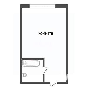 Студия квартира, вторичка, 17м2, 2/5 этаж
