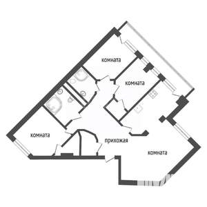 4-к квартира, вторичка, 125м2, 6/9 этаж