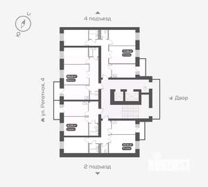 2-к квартира, вторичка, 57м2, 11/16 этаж