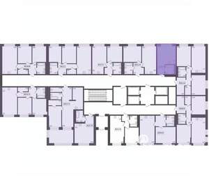 1-к квартира, строящийся дом, 23м2, 14/17 этаж