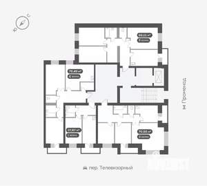 3-к квартира, вторичка, 76м2, 6/16 этаж