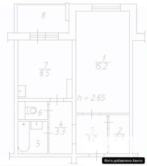 1-к квартира, вторичка, 36м2, 14/14 этаж