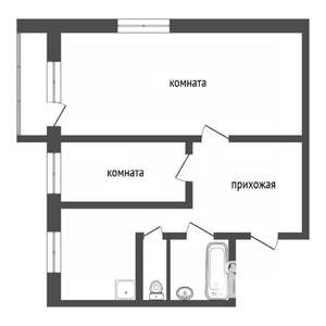 2-к квартира, вторичка, 41м2, 5/5 этаж