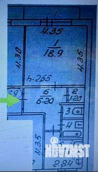 1-к квартира, вторичка, 37м2, 9/9 этаж