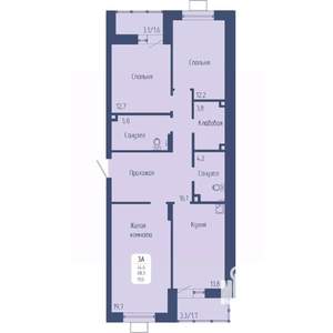 3-к квартира, вторичка, 92м2, 6/15 этаж