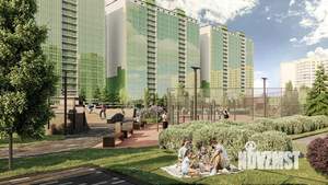 1-к квартира, строящийся дом, 43м2, 7/19 этаж