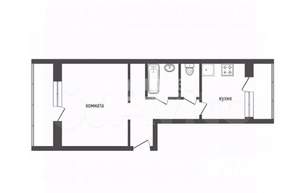 1-к квартира, вторичка, 37м2, 9/9 этаж