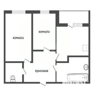 2-к квартира, вторичка, 52м2, 10/17 этаж