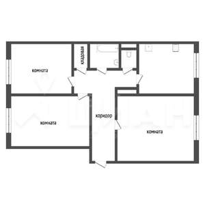 3-к квартира, вторичка, 66м2, 8/10 этаж