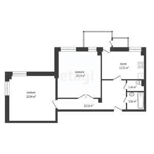 2-к квартира, вторичка, 68м2, 10/11 этаж