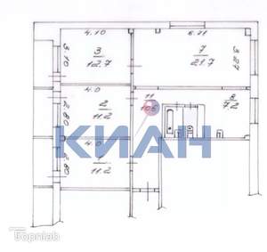 4-к квартира, вторичка, 76м2, 6/9 этаж