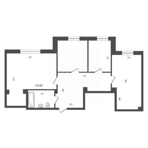 3-к квартира, вторичка, 74м2, 1/10 этаж