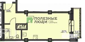 1-к квартира, вторичка, 33м2, 5/25 этаж