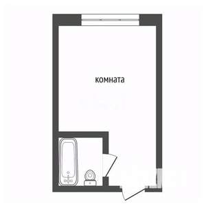 Студия квартира, вторичка, 17м2, 4/5 этаж