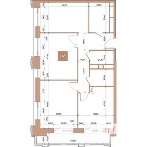 3-к квартира, строящийся дом, 91м2, 13/24 этаж