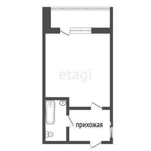 Студия квартира, вторичка, 27м2, 13/14 этаж