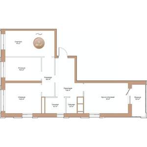 3-к квартира, вторичка, 88м2, 4/24 этаж