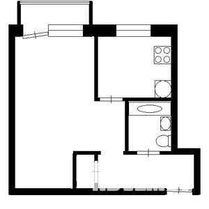 1-к квартира, вторичка, 32м2, 3/5 этаж