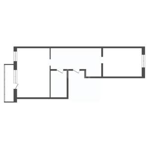 1-к квартира, вторичка, 44м2, 7/16 этаж