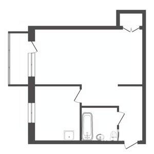 1-к квартира, вторичка, 29м2, 4/5 этаж