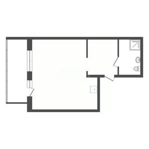 Студия квартира, вторичка, 27м2, 2/17 этаж