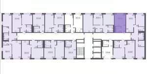 1-к квартира, строящийся дом, 22м2, 5/17 этаж