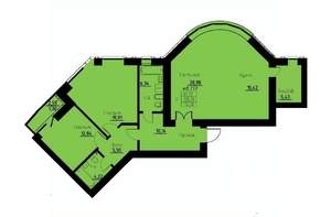 3-к квартира, строящийся дом, 110м2, 2/8 этаж