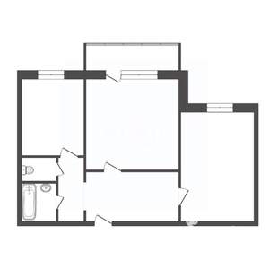 2-к квартира, вторичка, 55м2, 8/10 этаж