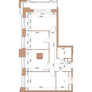 3-к квартира, вторичка, 77м2, 13/24 этаж