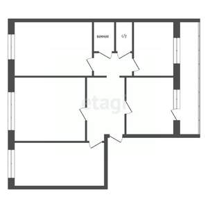 4-к квартира, вторичка, 79м2, 4/5 этаж