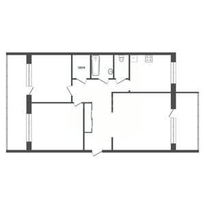 3-к квартира, вторичка, 65м2, 8/10 этаж