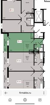 Студия квартира, вторичка, 30м2, 8/25 этаж