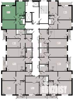 2-к квартира, вторичка, 56м2, 13/17 этаж