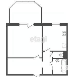 1-к квартира, вторичка, 41м2, 10/10 этаж