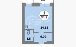 Студия квартира, вторичка, 34м2, 13/14 этаж