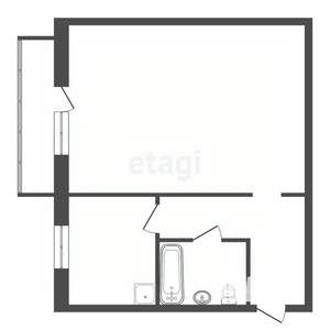 1-к квартира, вторичка, 31м2, 3/5 этаж