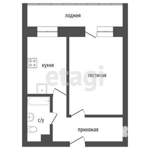 1-к квартира, вторичка, 35м2, 11/17 этаж