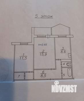 2-к квартира, вторичка, 50м2, 5/10 этаж