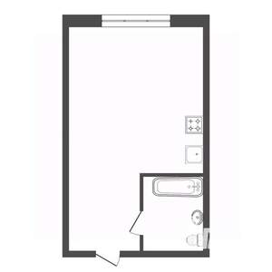 Студия квартира, вторичка, 18м2, 4/5 этаж