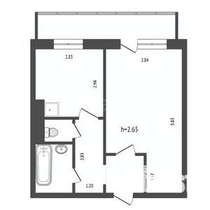 1-к квартира, вторичка, 32м2, 9/14 этаж