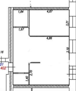 Студия квартира, вторичка, 62м2, 10/16 этаж