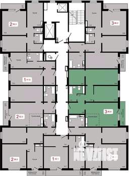 3-к квартира, вторичка, 81м2, 8/17 этаж