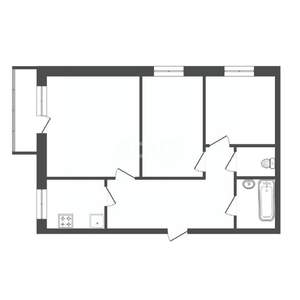3-к квартира, вторичка, 61м2, 8/9 этаж
