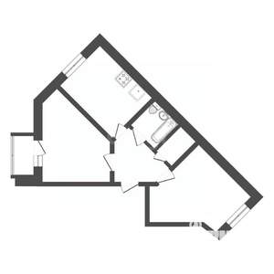 2-к квартира, вторичка, 69м2, 2/9 этаж