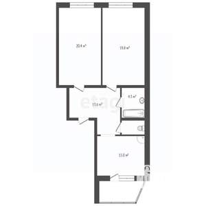 2-к квартира, вторичка, 74м2, 7/11 этаж