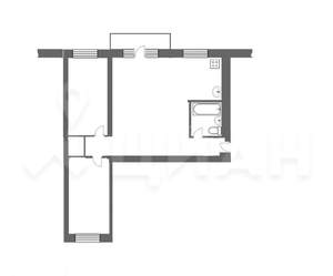 3-к квартира, вторичка, 57м2, 5/5 этаж