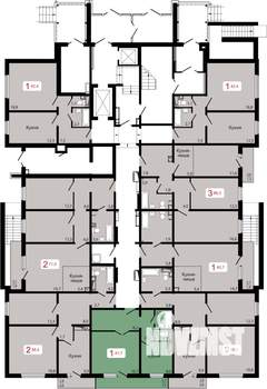 1-к квартира, вторичка, 42м2, 11/17 этаж